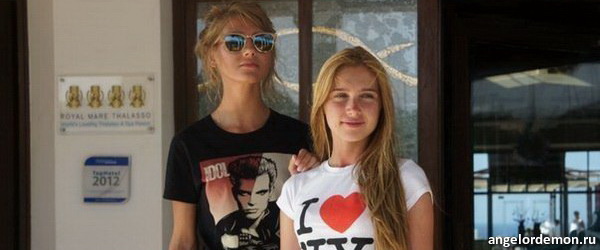 Анна Андрусенко и Кристина Асмус отдых на острове Крит