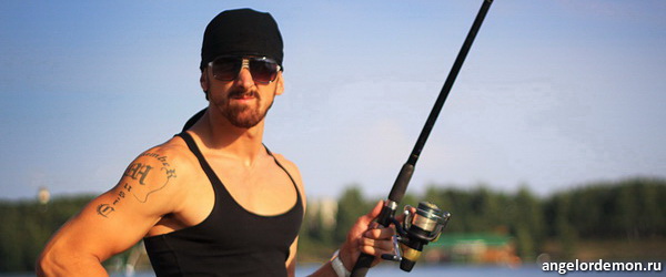 Данила Якушев на рыбалке