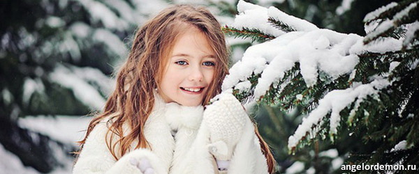 Ефросиния Кушнир фотосессия «Зимняя сказка»